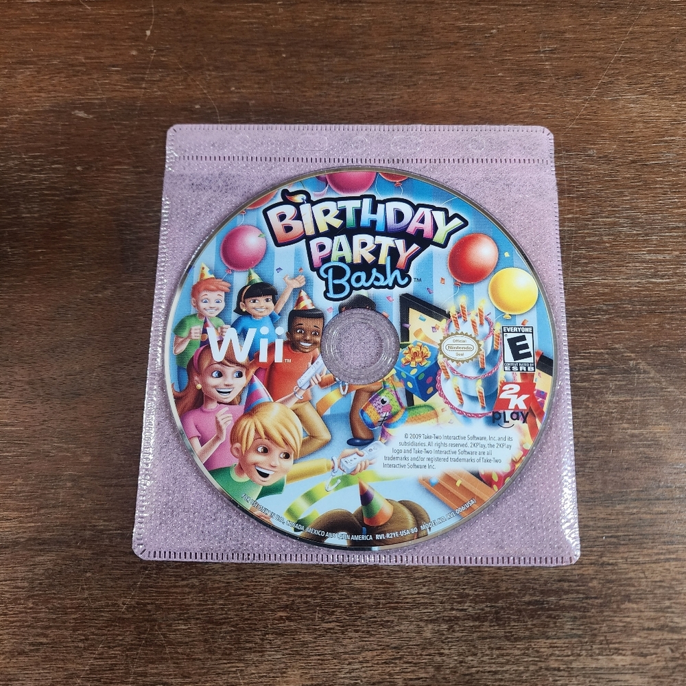 Nintendo Wii Birthday Party Bash Game